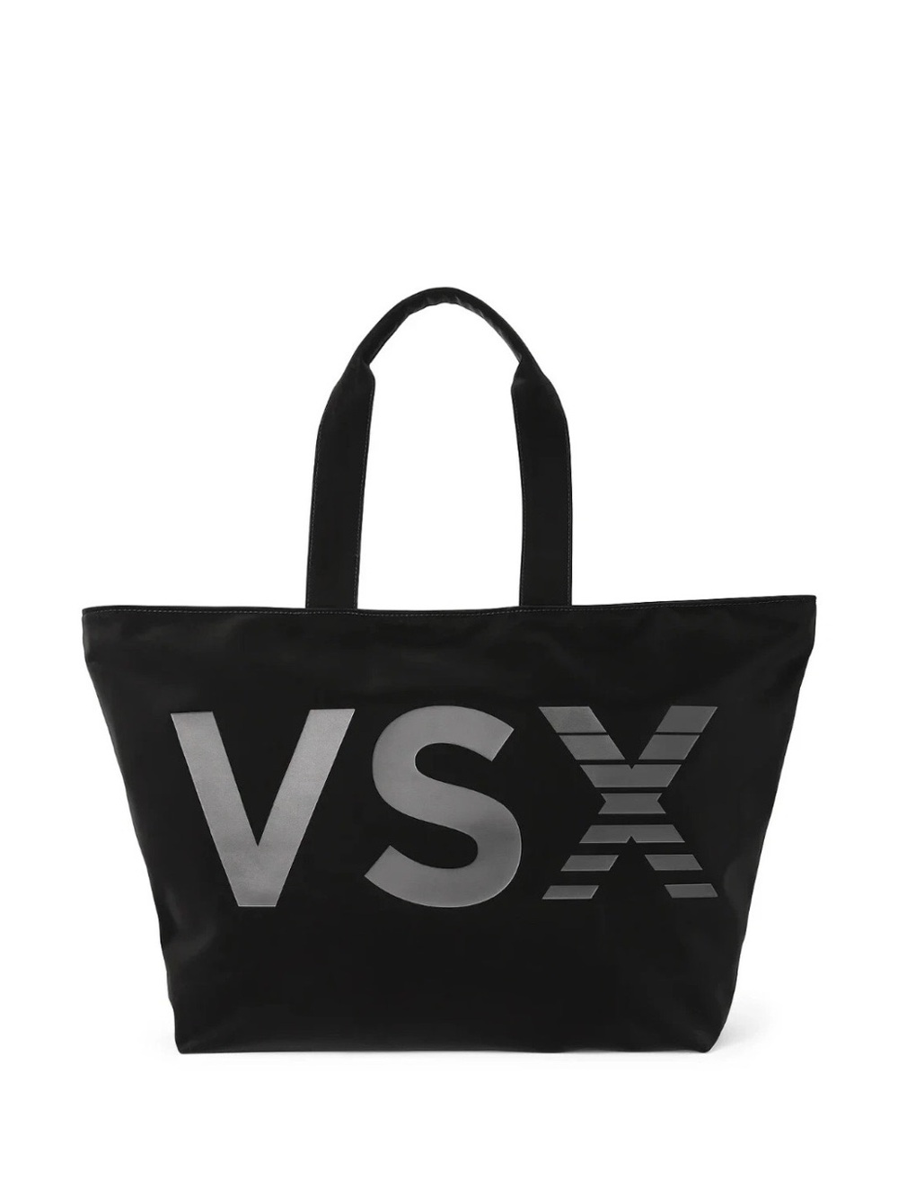 Victoria's Secret Black Tote Bag with Gray VSX Logo